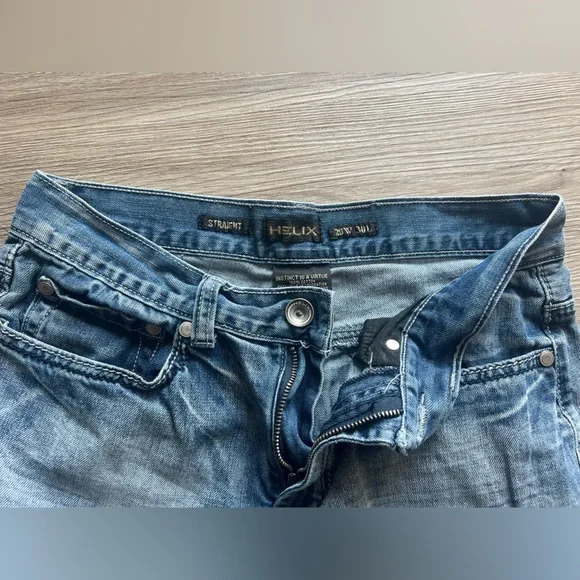 Helix Classic Denim Straight Jeans - Picture 3 of 4